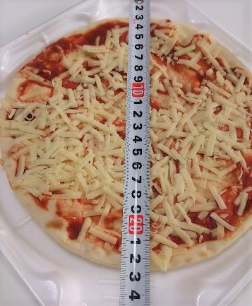 市販冷蔵ピザ日本ハム石窯工房マルゲリータサイズ
